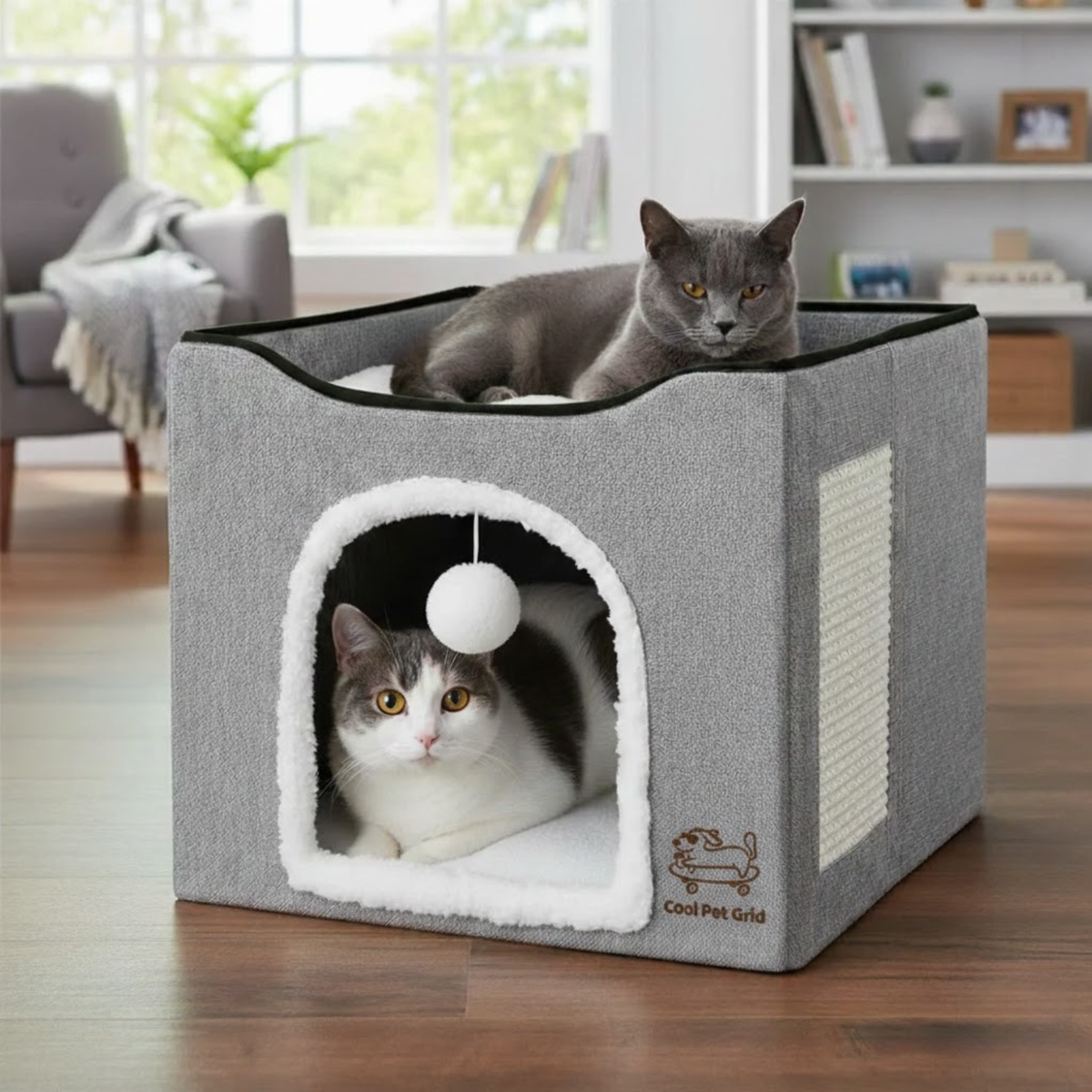 Two-Tier Cat Condo & Hideaway