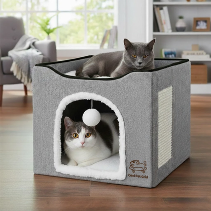 Two-Tier Cat Condo & Hideaway