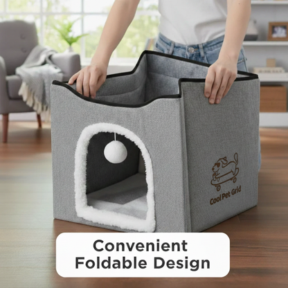 Two-Tier Cat Condo & Hideaway