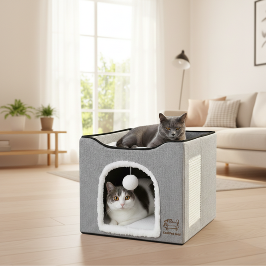 Two-Tier Cat Condo & Hideaway
