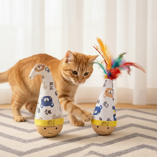 Interactive Cat Tumbler Toy