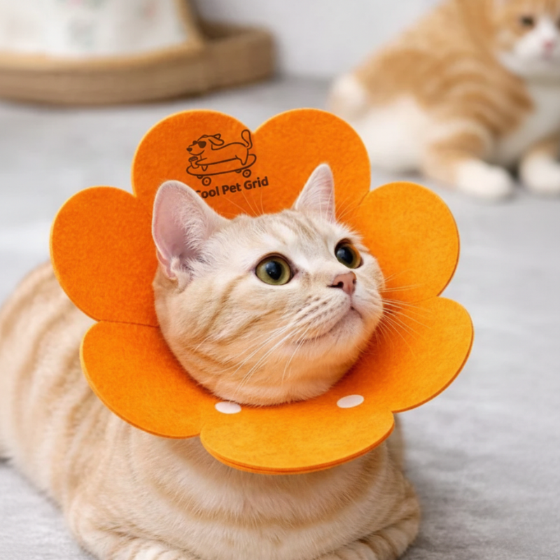 Flower Felt Recovery Collar