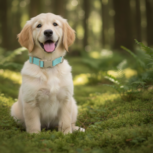 Sustainable Cotton Hemp Dog Collar & Leash Set