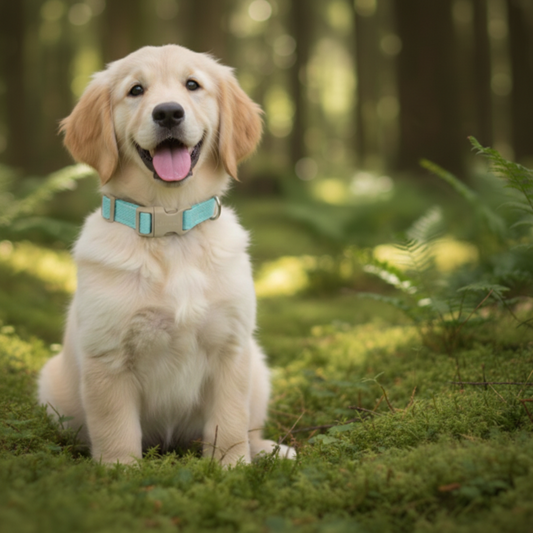 Sustainable Cotton Hemp Dog Collar & Leash Set