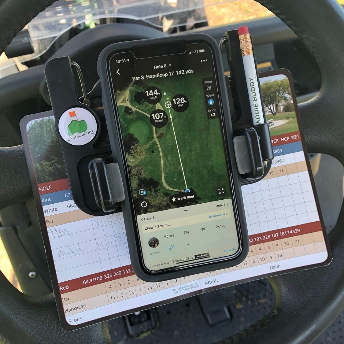🔥Hot Sale 49% off🌟⛳ Golf cart steering wheel phone holder