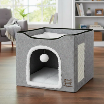 Two-Tier Cat Condo & Hideaway