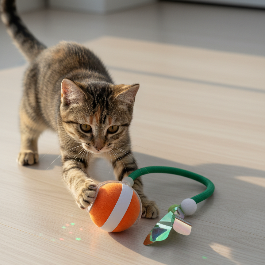 Interactive Motion Cat Toy Ball