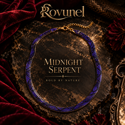 Rovunel™ Serpent Statement Necklace – A Symbol of Mystery & Power