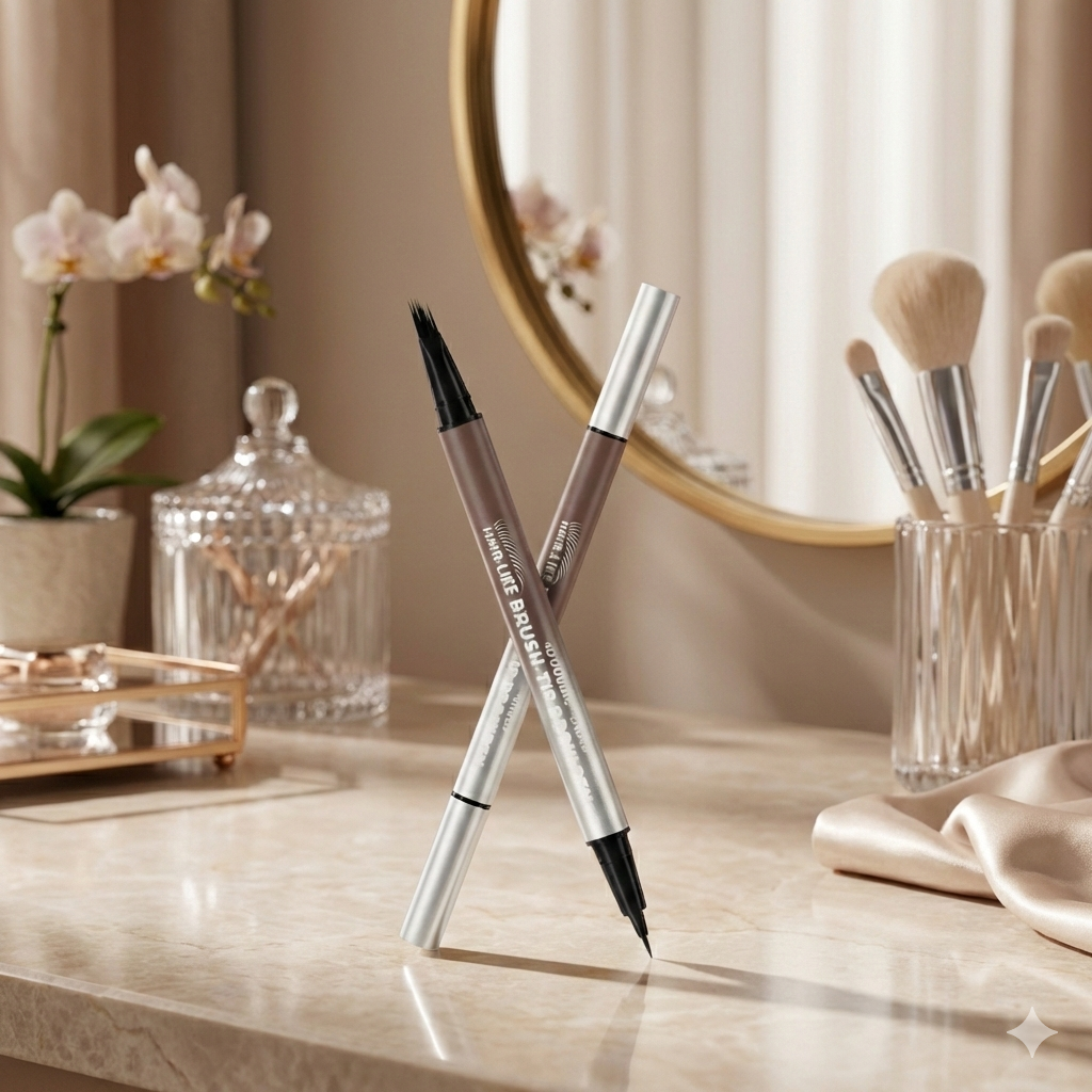 Zakdavi™ 2-in-1 Microblading Hair-Stroke Brow Pen