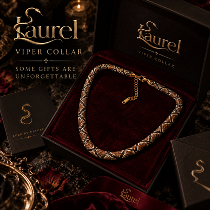 Rovunel™ Serpent Statement Necklace – A Symbol of Mystery & Power