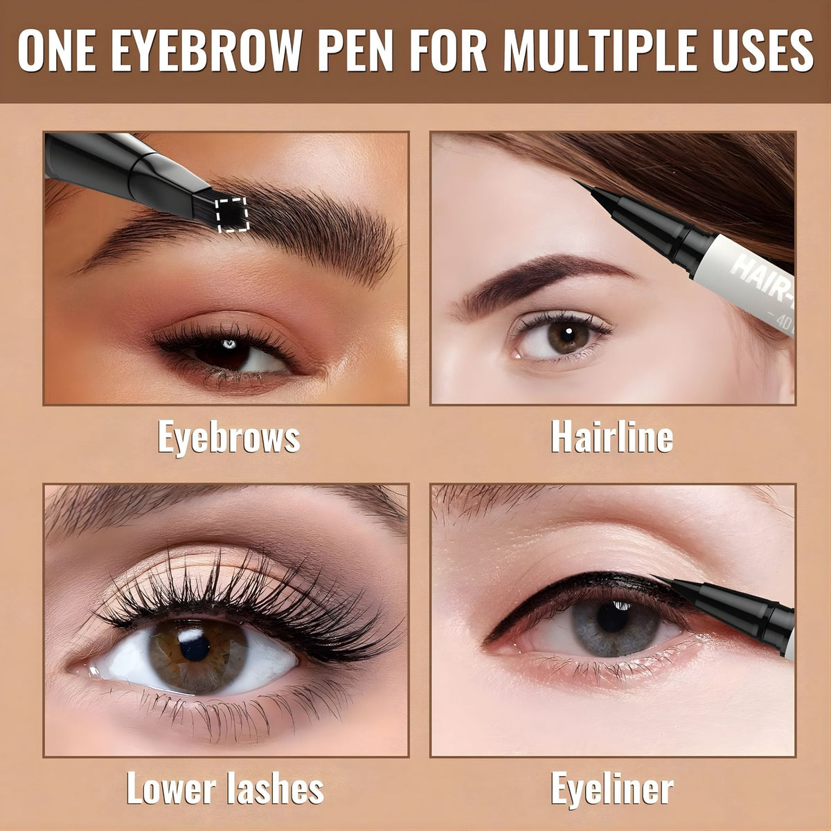 Zakdavi™ 2-in-1 Microblading Hair-Stroke Brow Pen