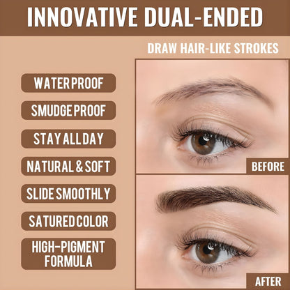 Zakdavi™ 2-in-1 Microblading Hair-Stroke Brow Pen
