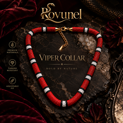 Rovunel™ Serpent Statement Necklace – A Symbol of Mystery & Power