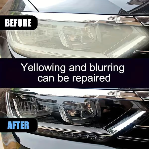 🚘 Automotive Headlamp Restoration Kit — FREE Towel & Sponge Included