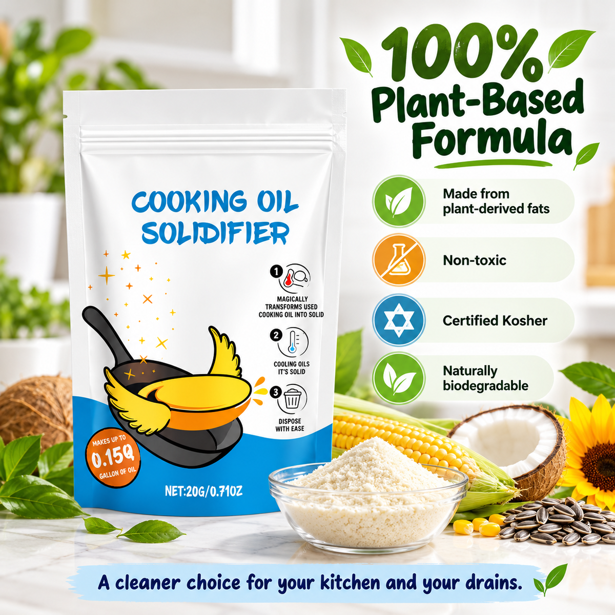 Super Fry Cooking Oil Solidifier