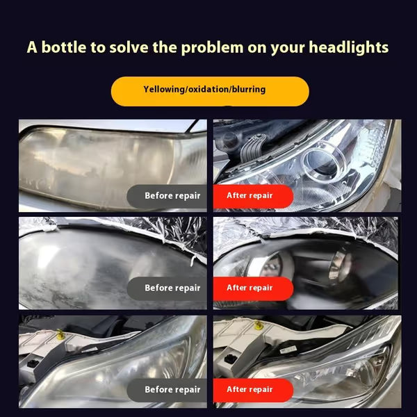 🚘 Automotive Headlamp Restoration Kit — FREE Towel & Sponge Included