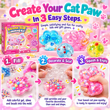 🎨 DIY Squishy Making Kit – Make Your Own Cute Stress Balls & Shapes