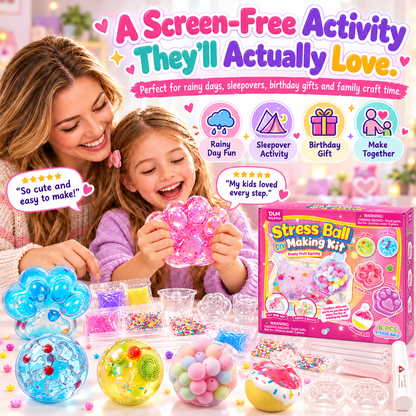 🎨 DIY Squishy Making Kit – Make Your Own Cute Stress Balls & Shapes